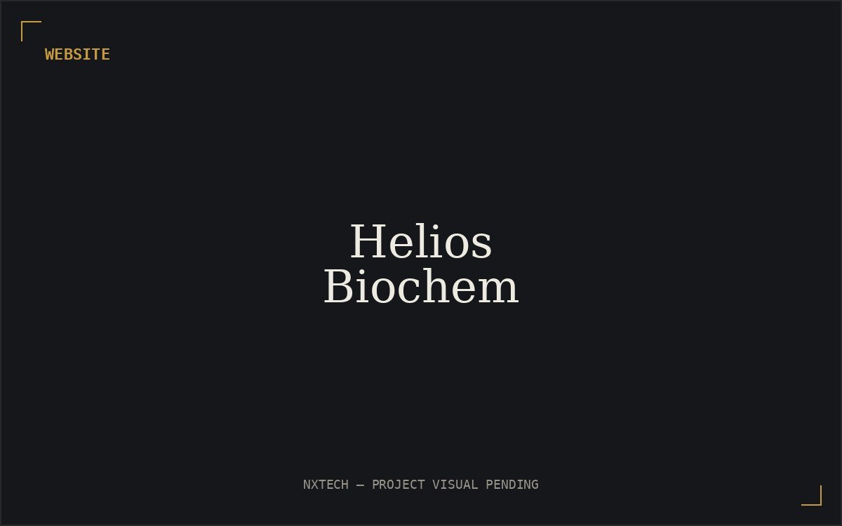 Helios Biochem website preview