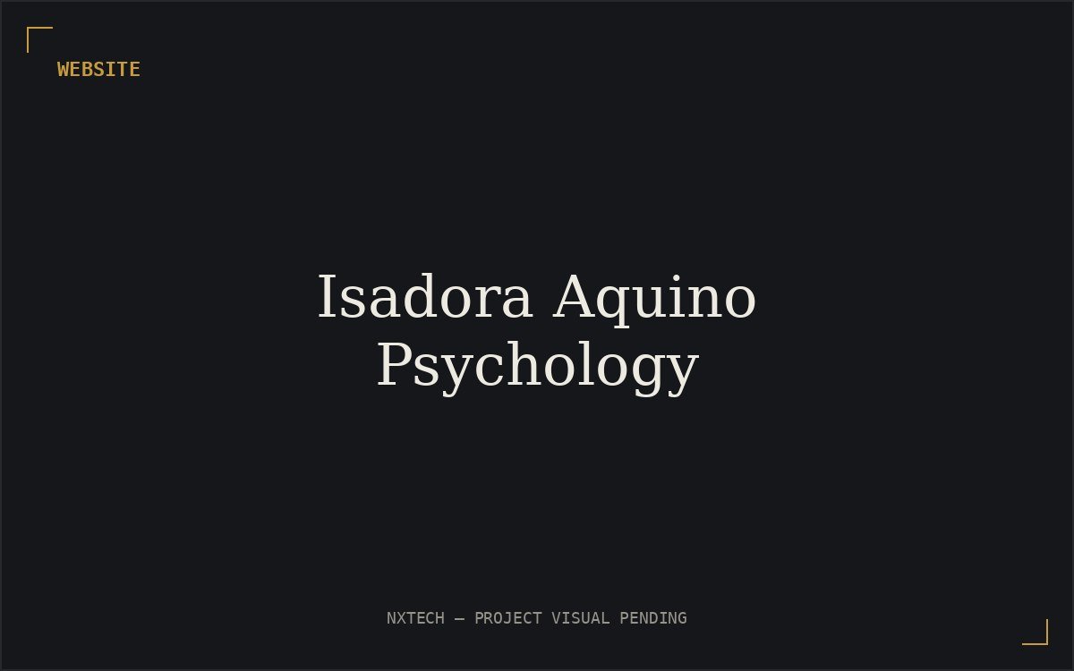 Isadora Aquino Psychology website preview