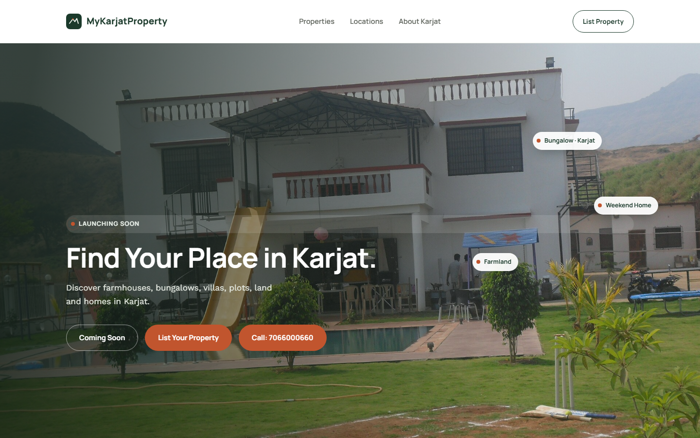 MyKarjatProperty website preview