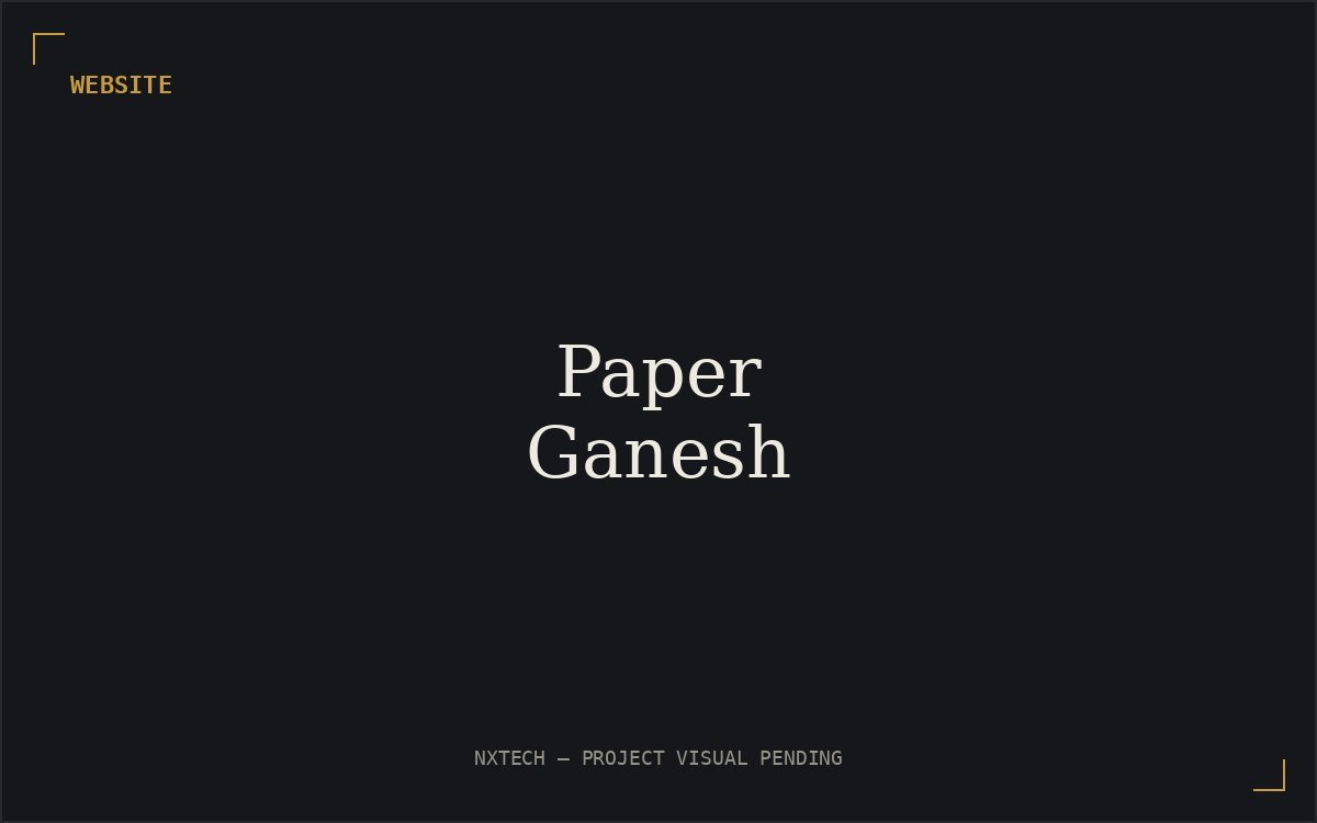Paper Ganesh website preview