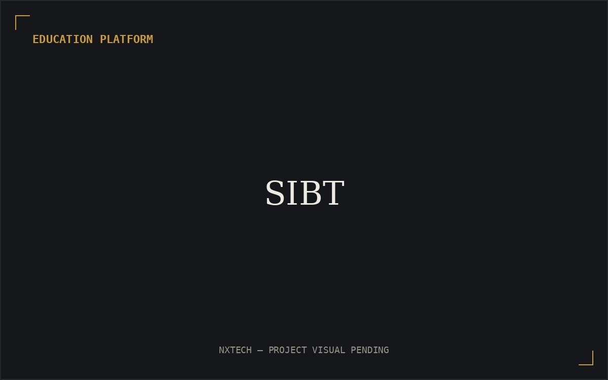 SIBT education platform preview